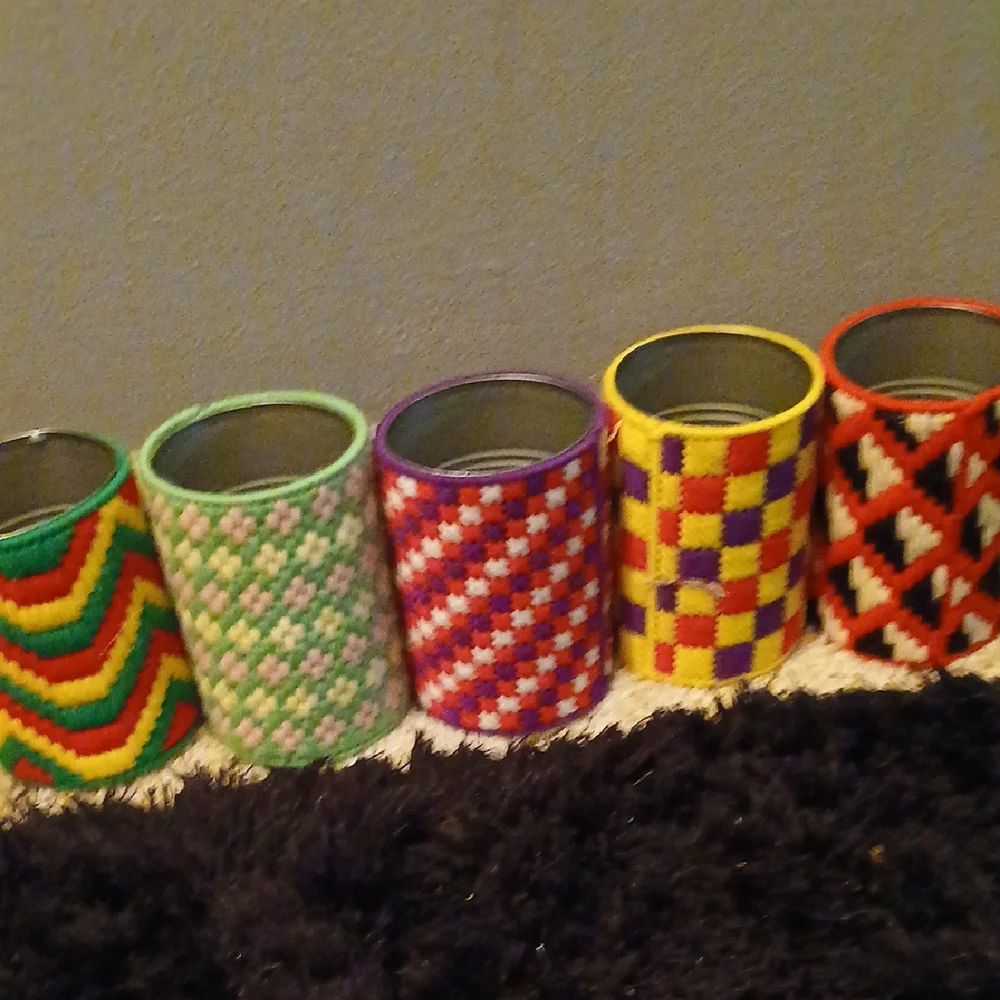 Colorful Patterned Pencil Holders